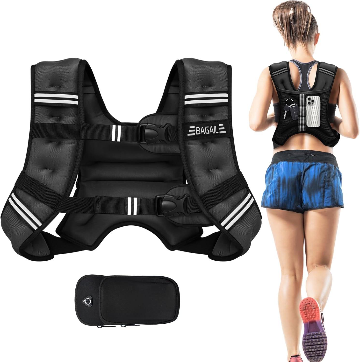 Weighted Vest Showdown: BAGAIL Compared for Training, Detachable Pouch, Surprising Versatility!