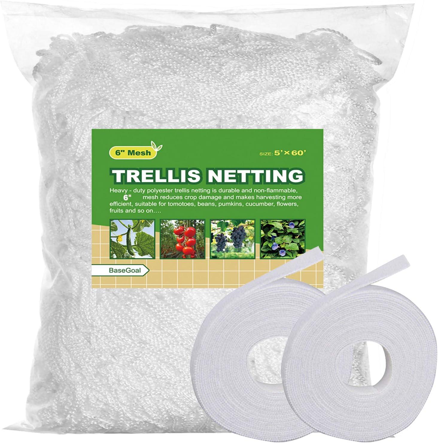 Versatile Trellis Netting... Tested: Flexible Mesh for veggies! Climbing ease, sunny gardens... BLDG582401 insights