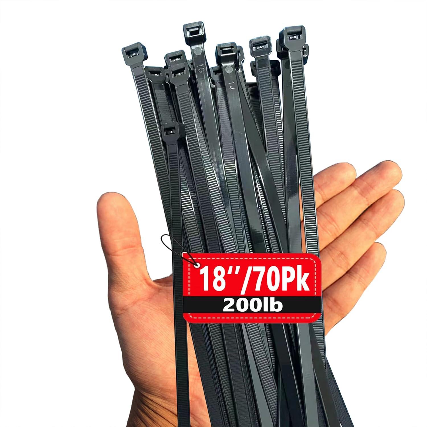 Heavy-Duty 70pct Zipties Tested Versus Trending Use Cases... Industrial Tested!