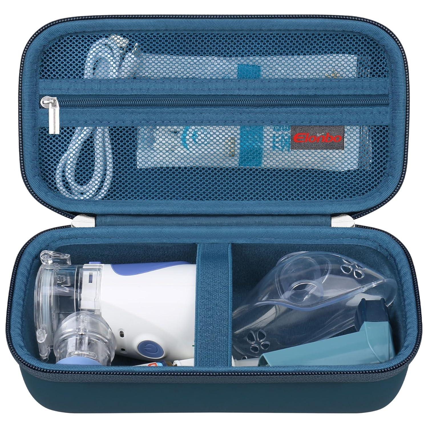 Travel-Tested Inhaler Case: Mesh Holder, Dark Blue vs. Needs