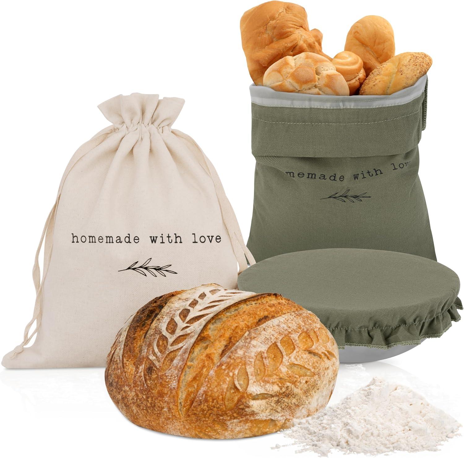 Linen Bag Set: Proofed Fresh, Lasts Days—Baking Compared with Style!