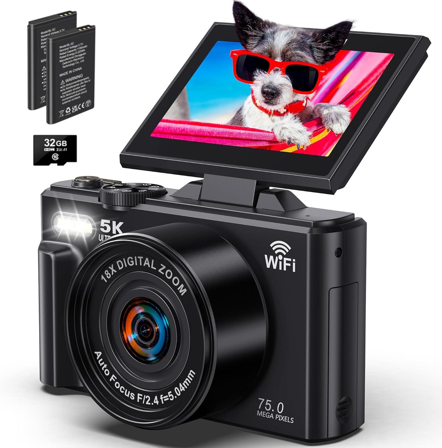 Surprising Insight: 5K WiFi Camera, Vlogging Versus, 180° Screen, 75MP Tested