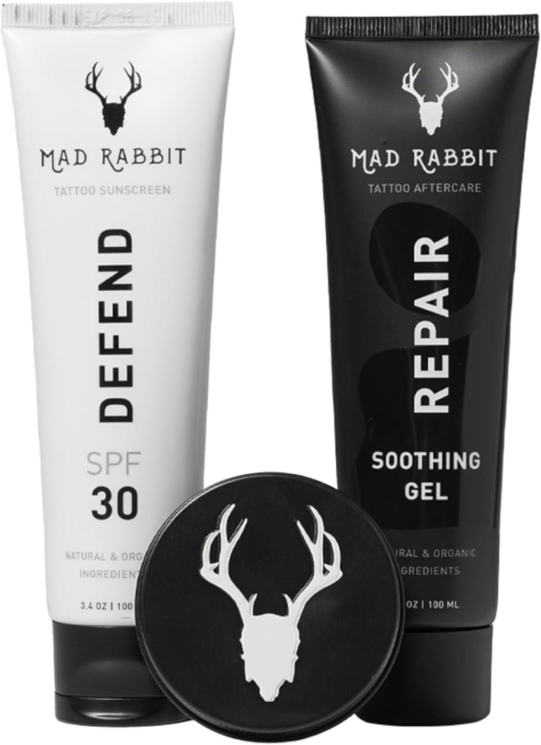 Mad Rabbit Soothing Gel, vs SPF, Tattoo Care - Best Tests For New Ink