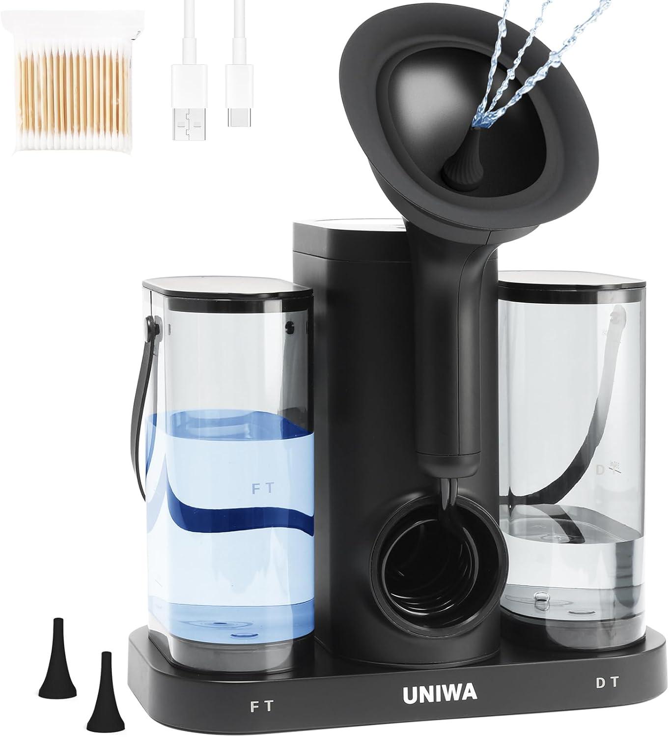 Surprising matchup: UNIWA ear wash tested versus clean kit, IPX7... humor’s here!