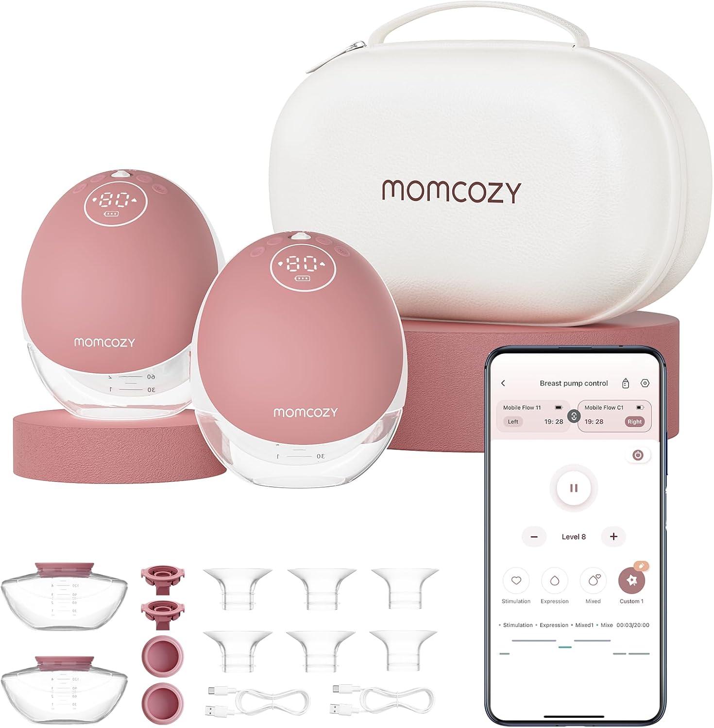 Momcozy Pumps Versus App Control… Tested Trending Use Case Hands-Free 2Pack