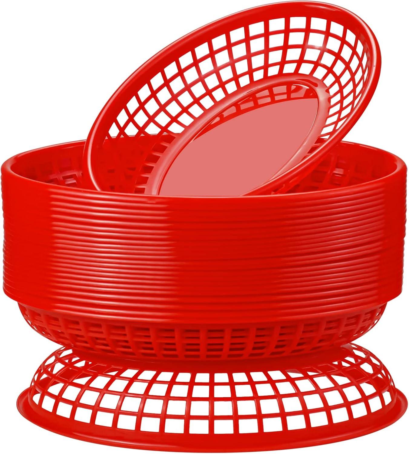 Hold Versus plastic... tested fast food baskets, surprising durability, serve hot treats