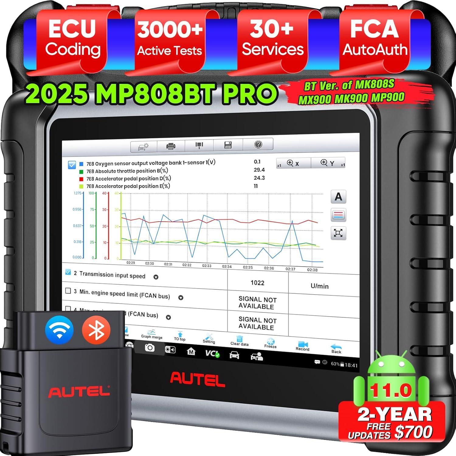 Deluxe Auto Scan Showdown: Autel MP808BT vs MP900BT... Amazing Diagnostics! ( testedcompact)