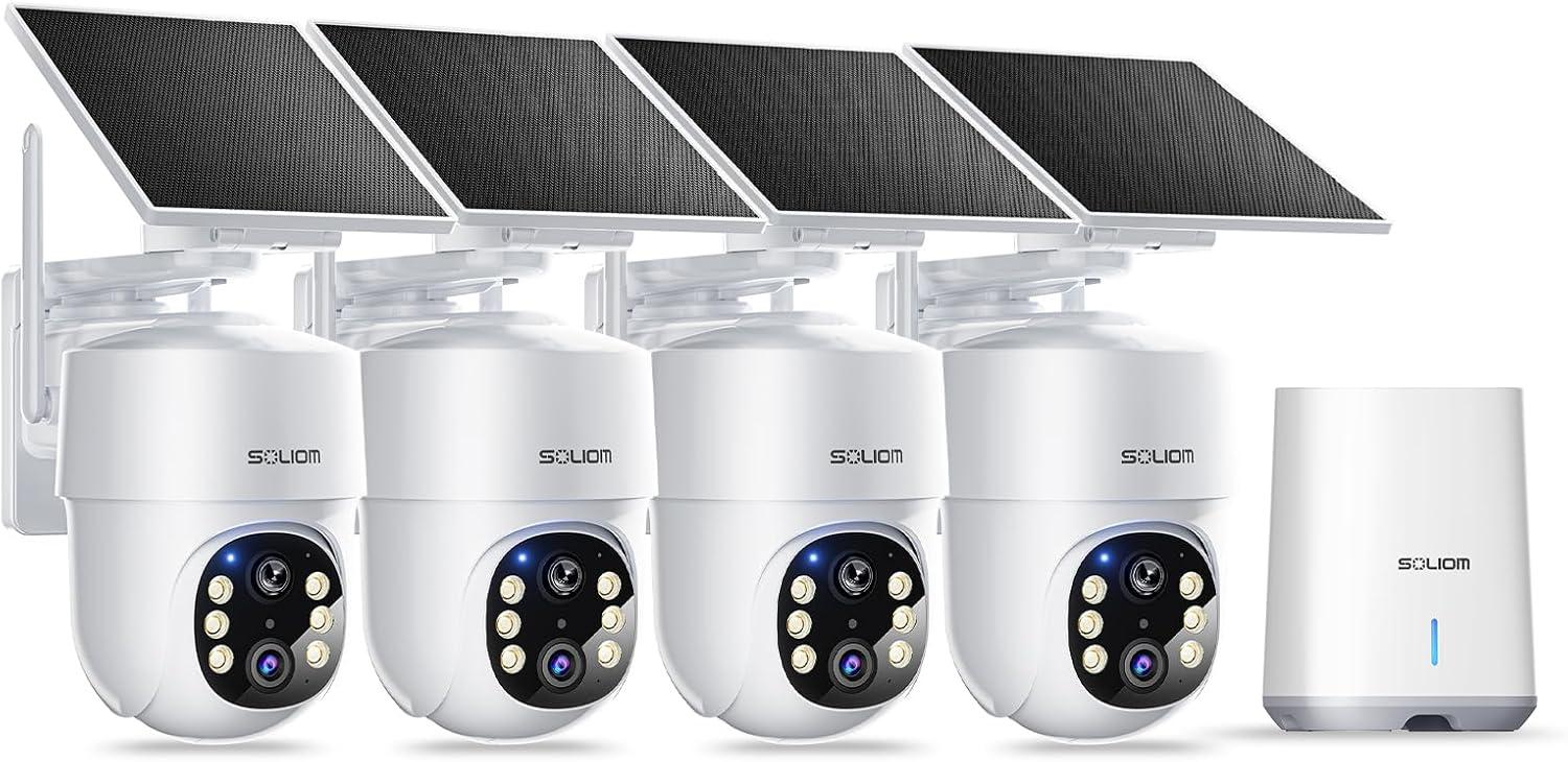 SOLIOM Camera Showdown: Solar Tracking vs. Solar Power, 4-Packs Surprising Insight