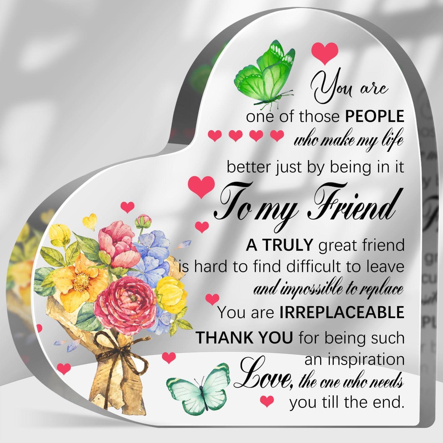My Friend Acrylic Plaque Showdown: Tested Friendship Quote Gift Keepsake... Bestie's Perfect Acrylic Thank You Gift