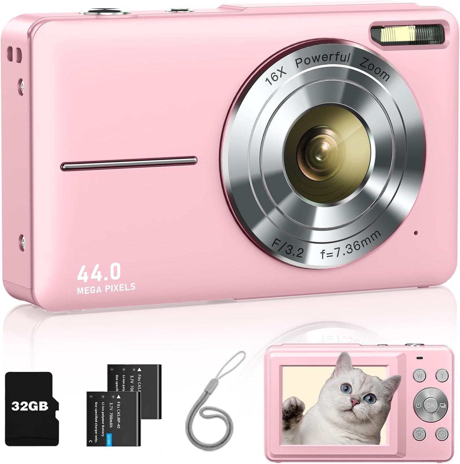 Kids Camera Showdown: Versatile 16X Zoom vs. Pocket FHD 1080P... Perfect Gift!