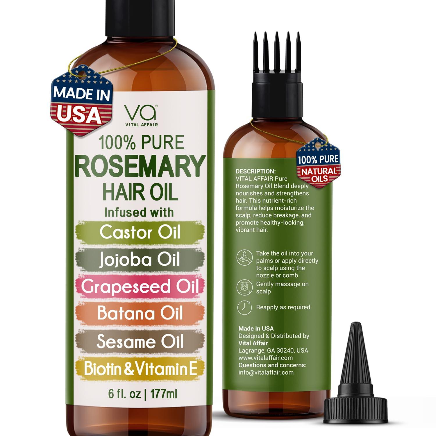 Pure Rosemary Versus Castor Blend: Tested For Growth... Smart Hair Oil Choice