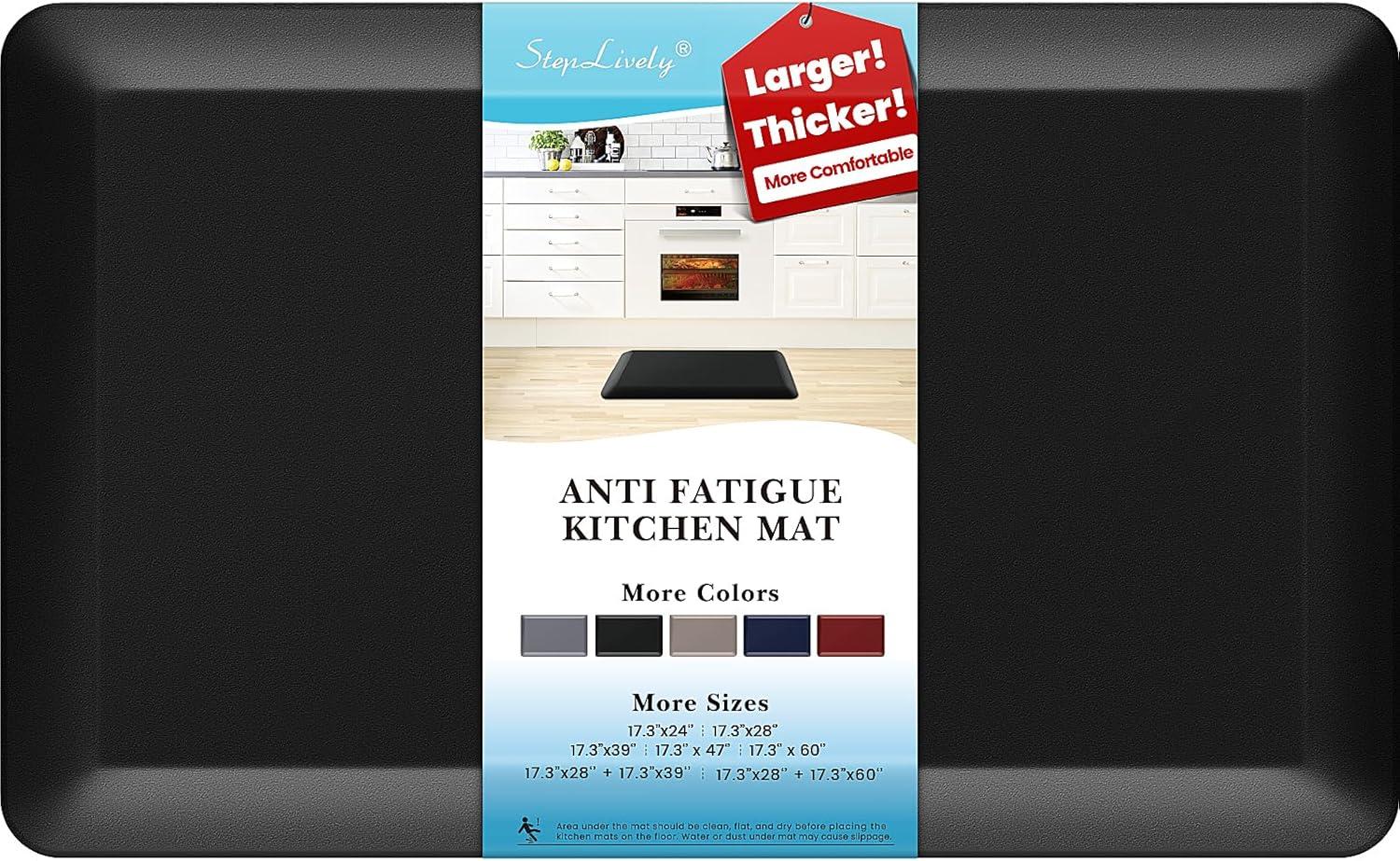 Cushioned tested mats versus... surprising kitchen ease! (Anti-fatigue | Waterproof | Non-slip)