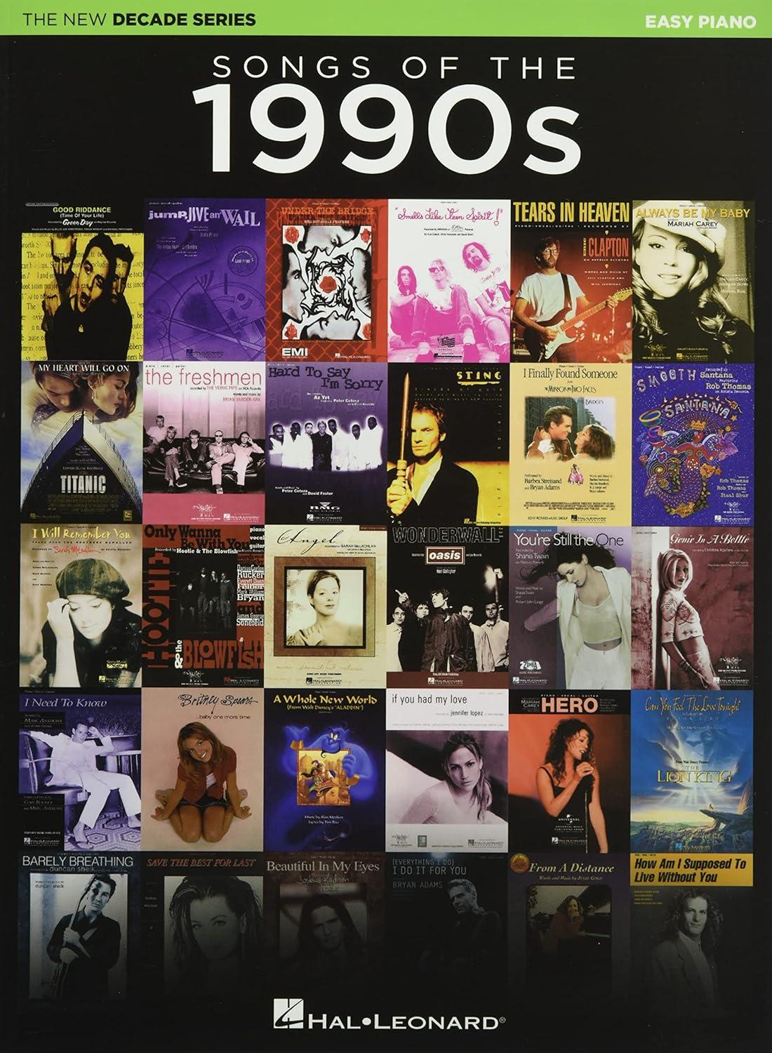 The 1990s Songbook Showdown: Easy Piano, 80 Hits, Tested for Beginners
