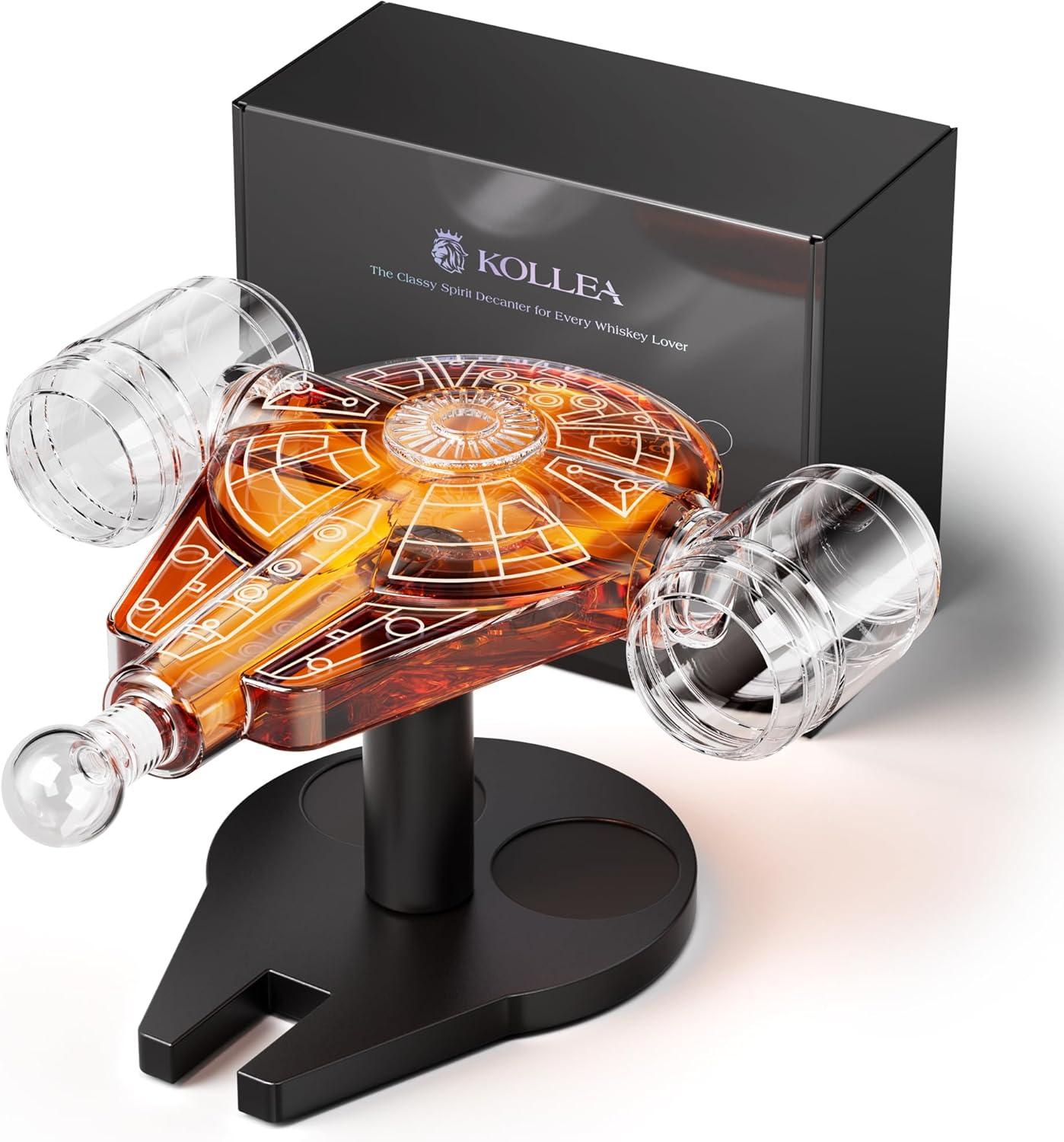 Galaxy whiskey decanter tested: Space shot glasses vs. dad's choice