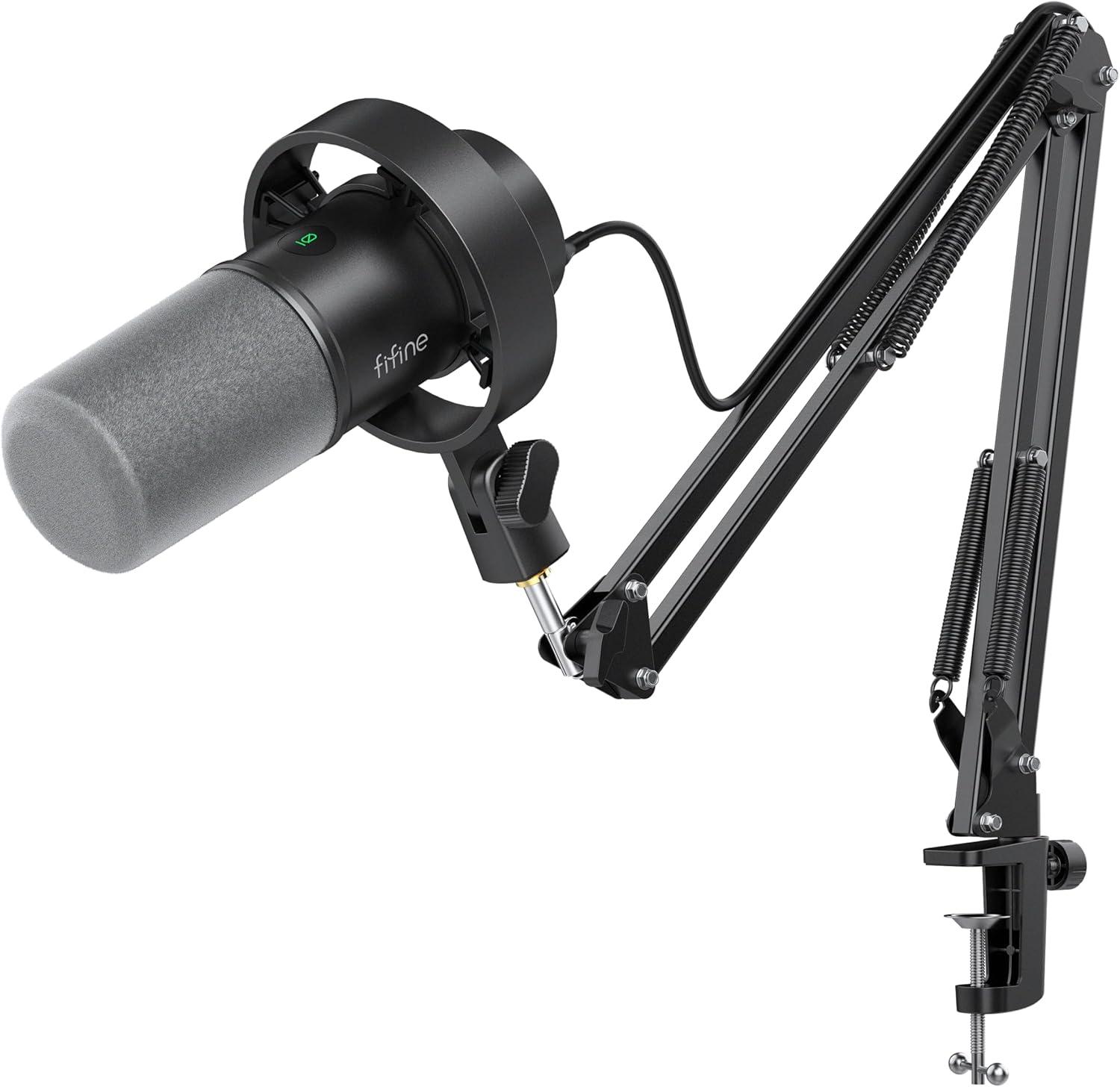Fifine K688: tested dynamic, mute, boom—voicing versus streaming insights