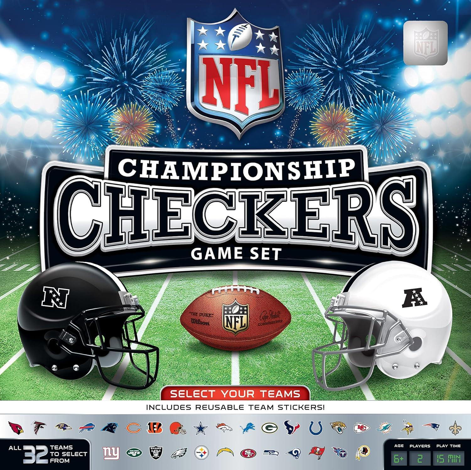 Masterpieces NFL Checkers Versus Fun-Kids… Surprising Family Game Insight!