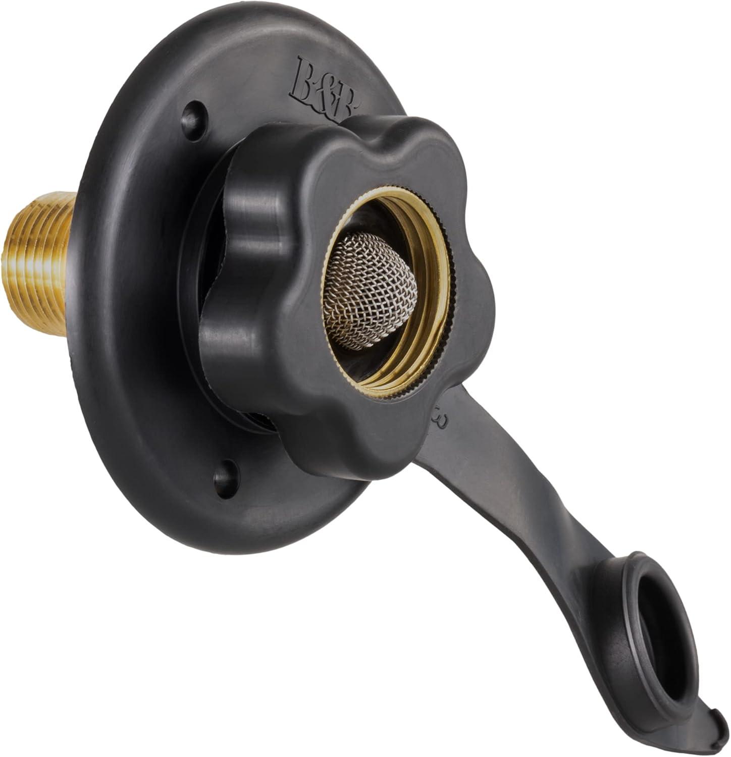 RecPro City Water Fill Inlet Compared: Black, Hose Elbow... Made in America, Best Camper Viwer