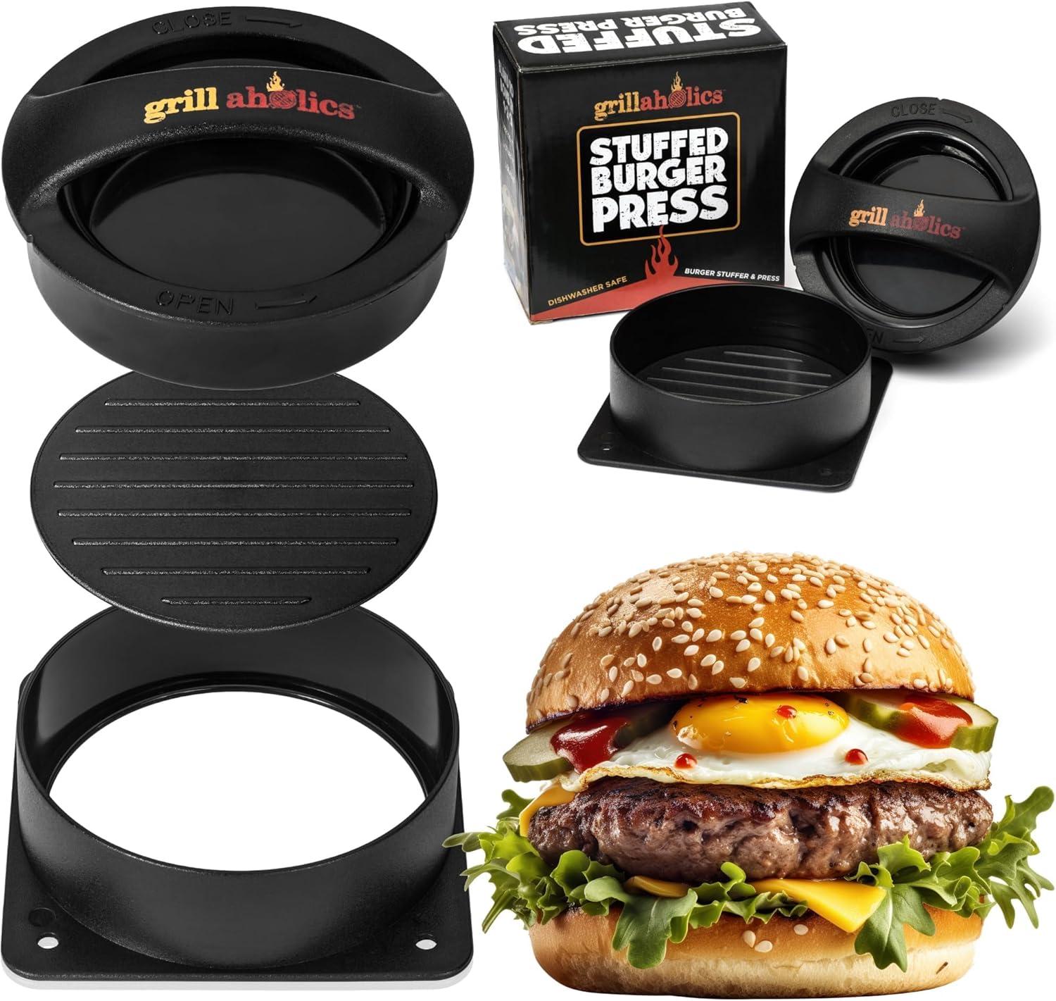Grillaholics Press vs Patty Maker: Tested Gift for Surprising Burger Sauces... Perfect Stocking Stuffer