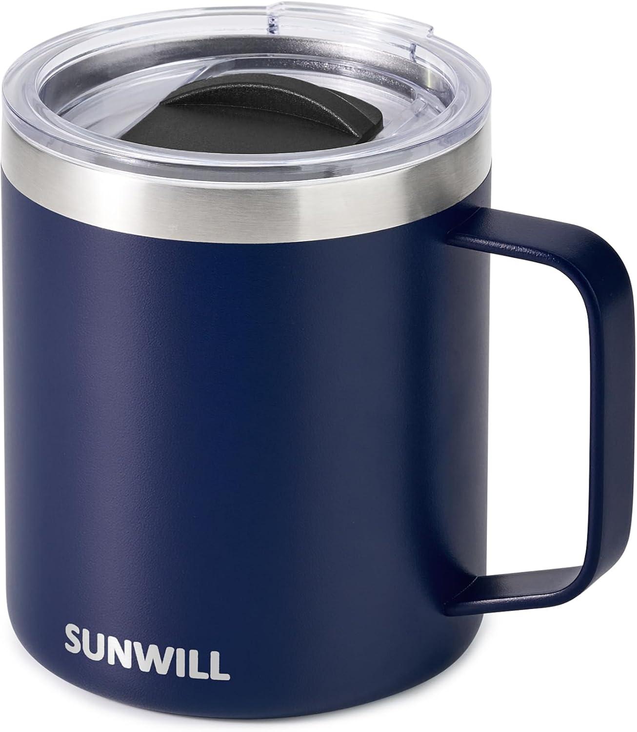 Better Insulated Travel Mug Tested: SUNWILL vs Standard - lid, handle, powder-coated surprise