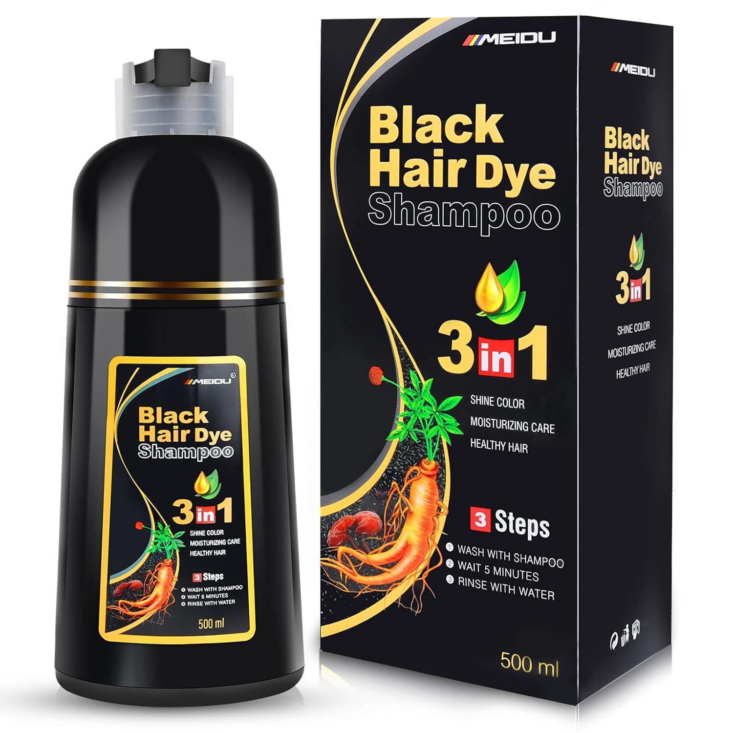IIIMEIDU vs. Competitor: Surprising Gray Coverage Shampoo Test... (500ml, Herbal) 42 chars
