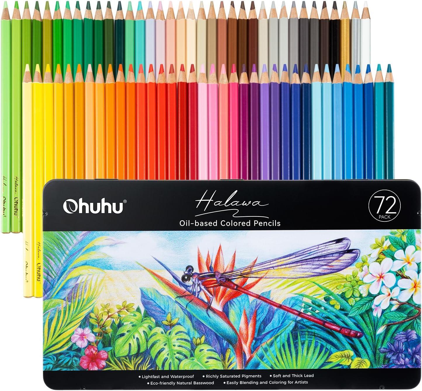 Ohuhu Pencils: Soft Core Tested, 72-Pack Art Set Suited for Portraiture, Durable… Perfect for Beginners Too!
