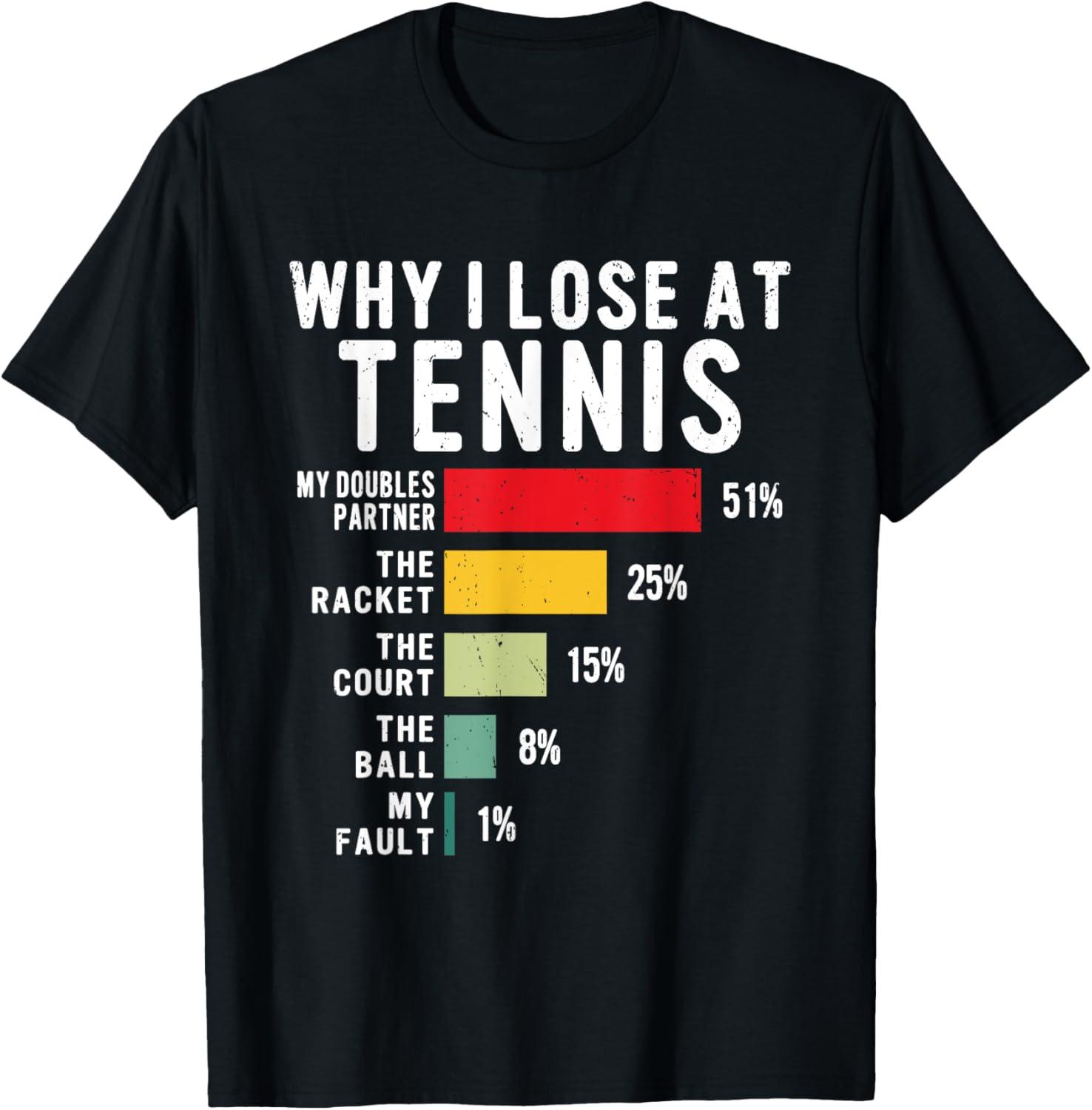 Humor Wins vs Player Style: Surprising Tennis Match-Up... T-Shirt Tested