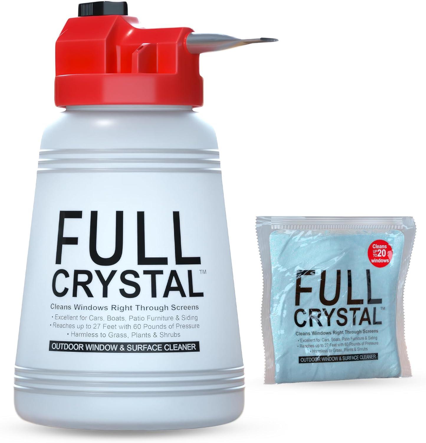 Crystal Clean Versus Labor: Showdown Of Window Kits, 4 Oz Cleaner + 27ft Reach... Easy Choice Here!