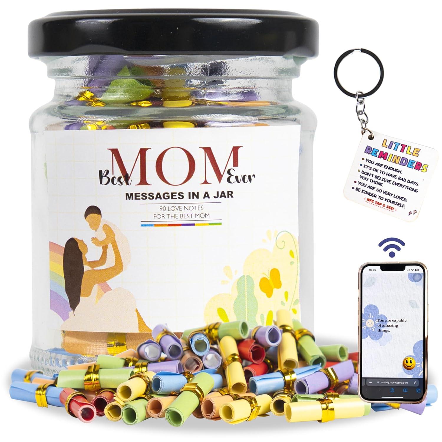 90 Love Notes Jar NFC Keychain: tested, Trending Mom Gifts, Perfect Birthday Surprise