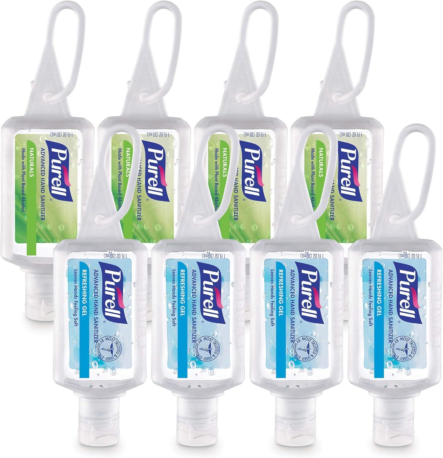 Purell vs. Naturals: Tested Pack Of 8 Grip comparisons for Travel