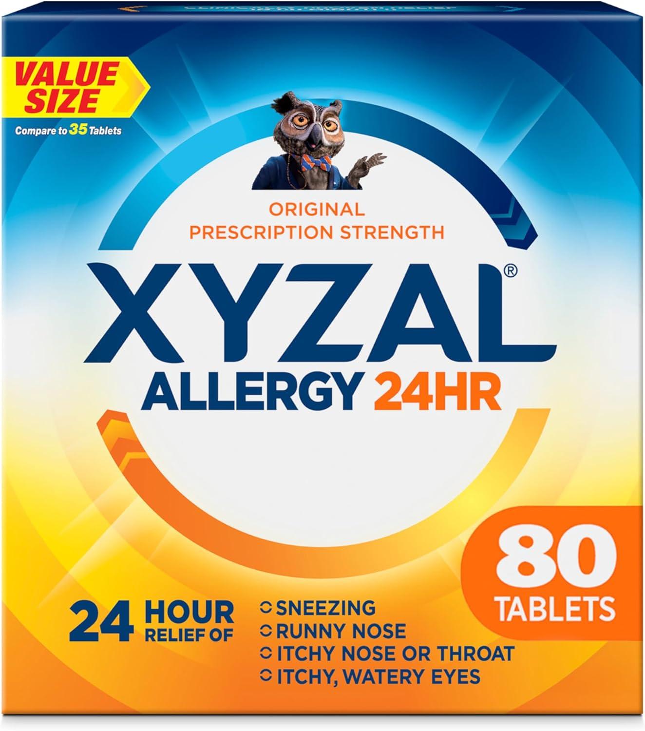 XYZal vs. Generic Allergy Pills: Tested 24hr Relief, 80Countdosage...Surprising Savings Offline