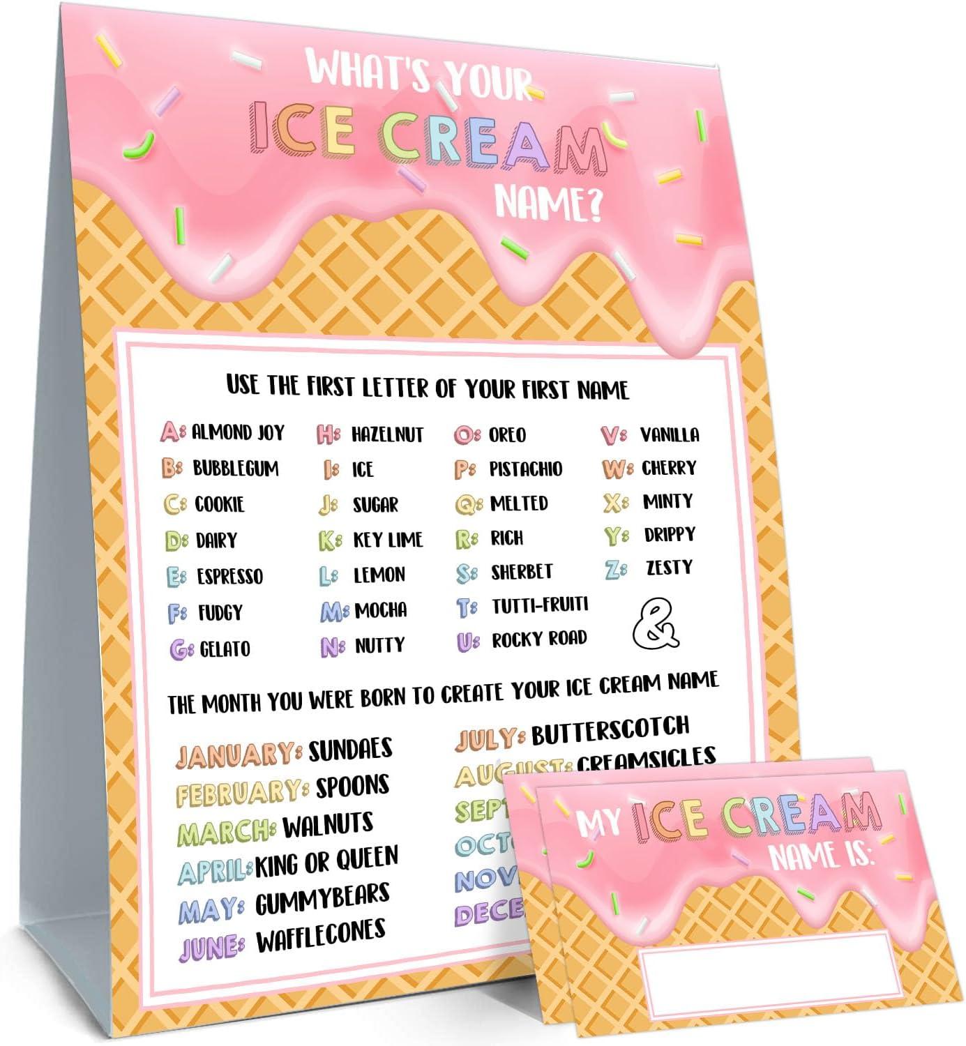 What's Your Ice Cream Name? Sticker Names Versus Decorations... Tested For Surprising Party Insights!
