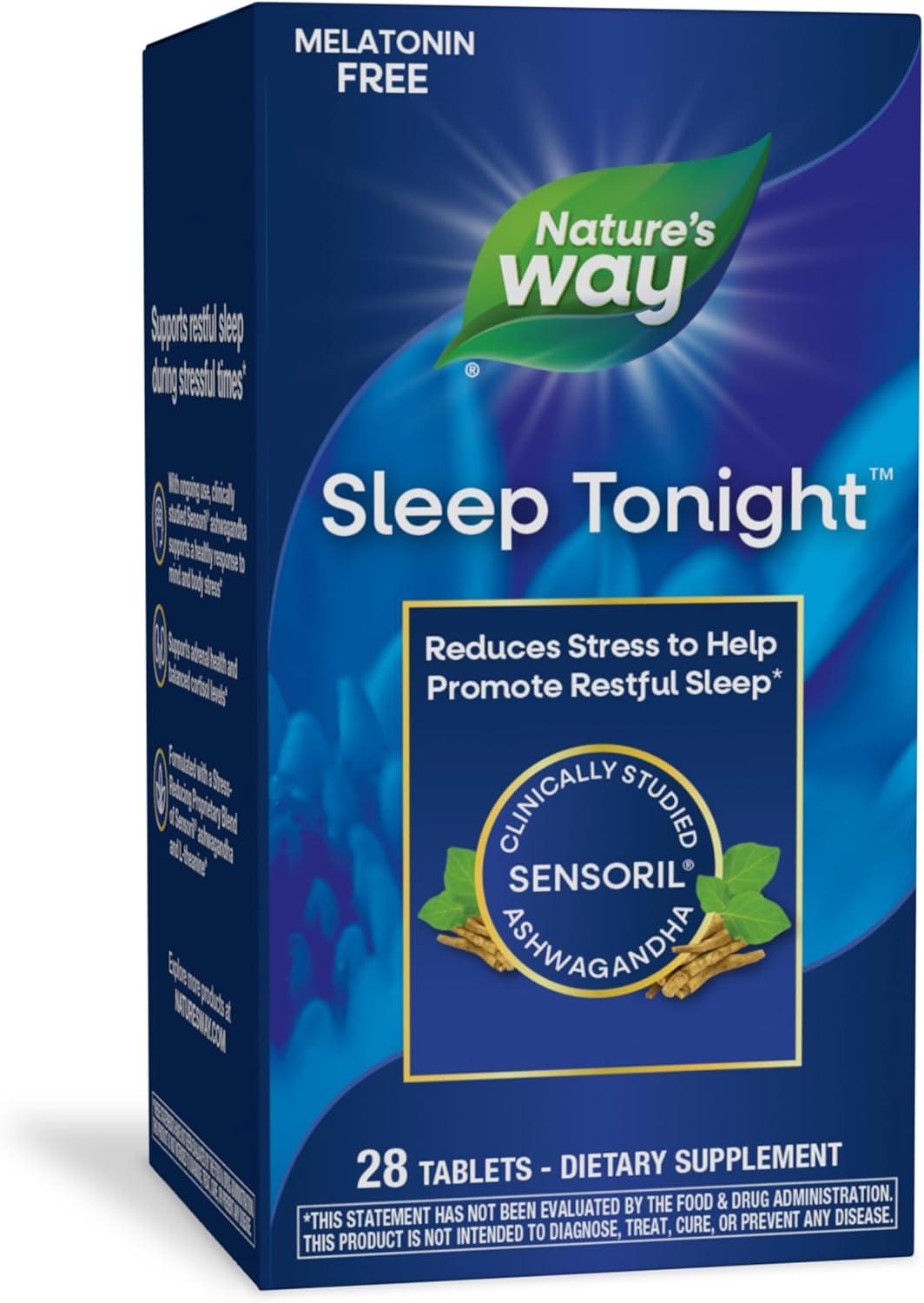 Nature’s Way Sleep: Compare Stress Relief, Bonus Ashwagandha... Vegan Tablets: