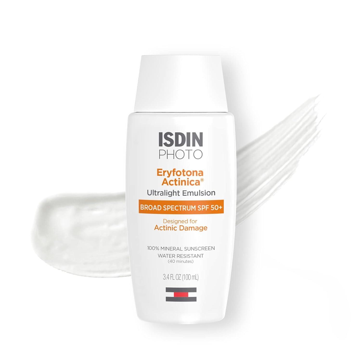 Isdin Actinica vs. Mineral SPF: Tested, Non-White Cast, Sens skin... Battle of the Broad-Spectrum Sunscreens!