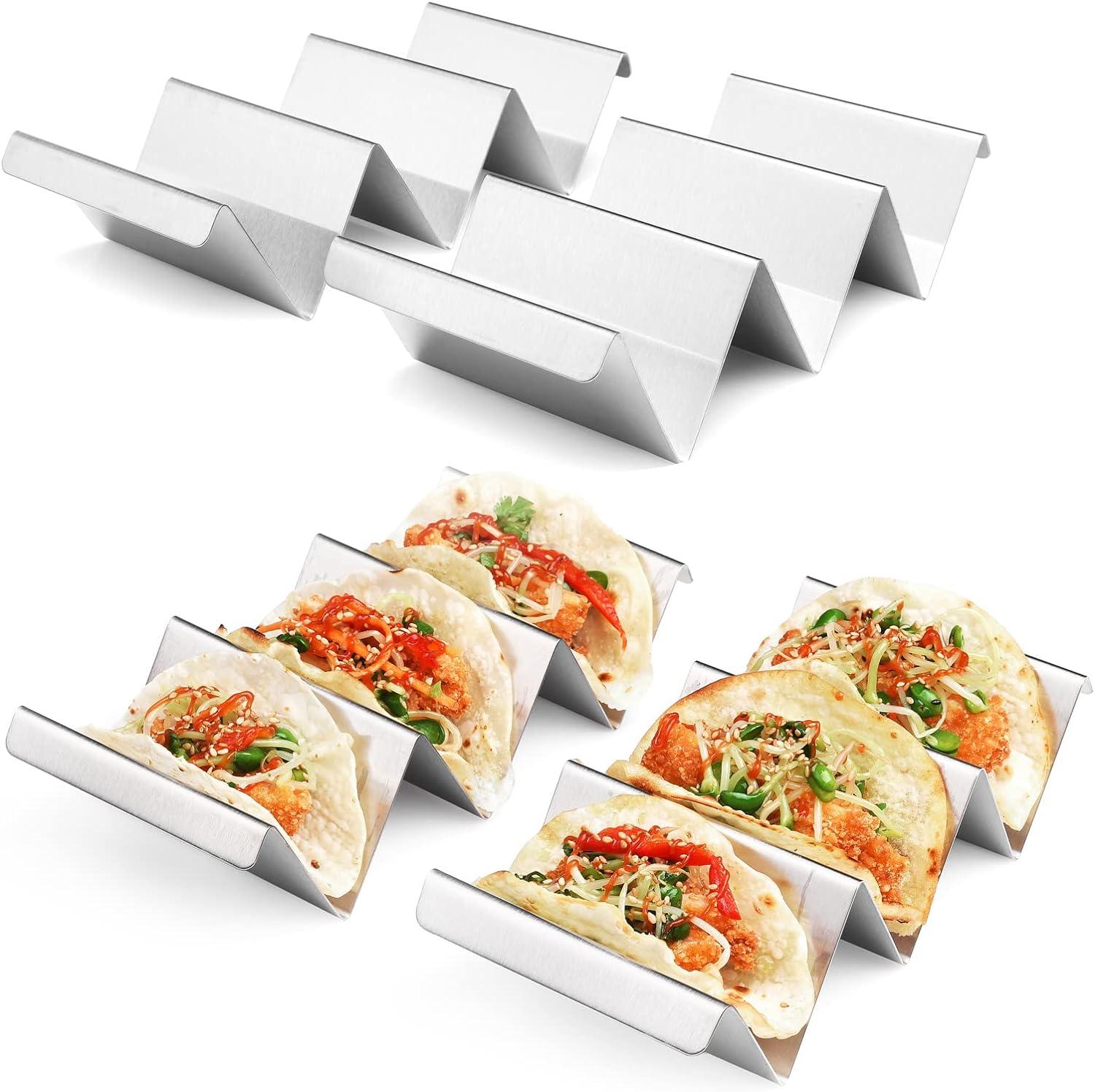 Stainless Steel Taco Stand Versus 4-Packs... Tested For All-Use Prep!