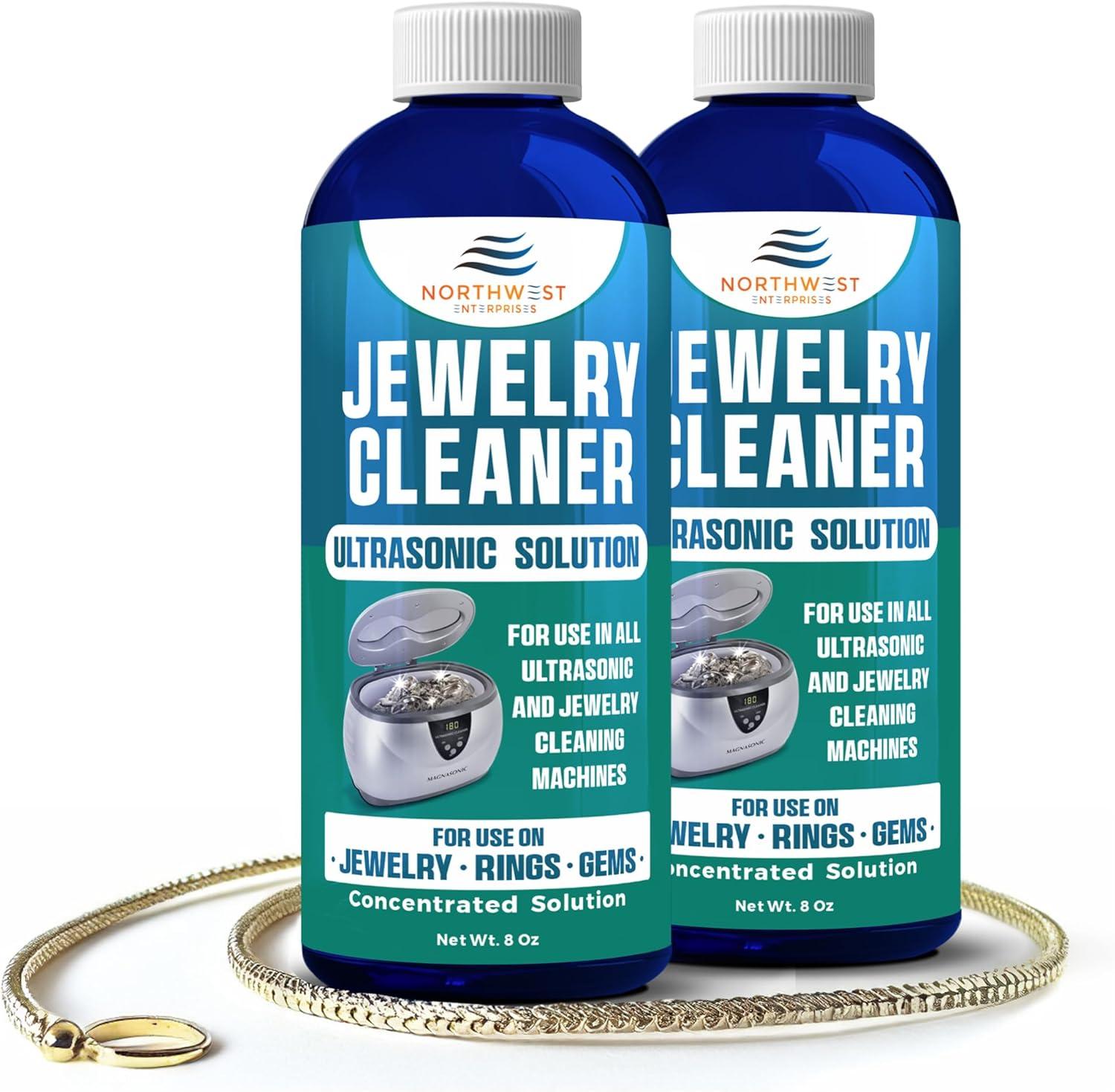Ultrasonic Cleaner vs Jewelry Solution: Tested Brilliance for Gold & Diamonds... Pack of 2