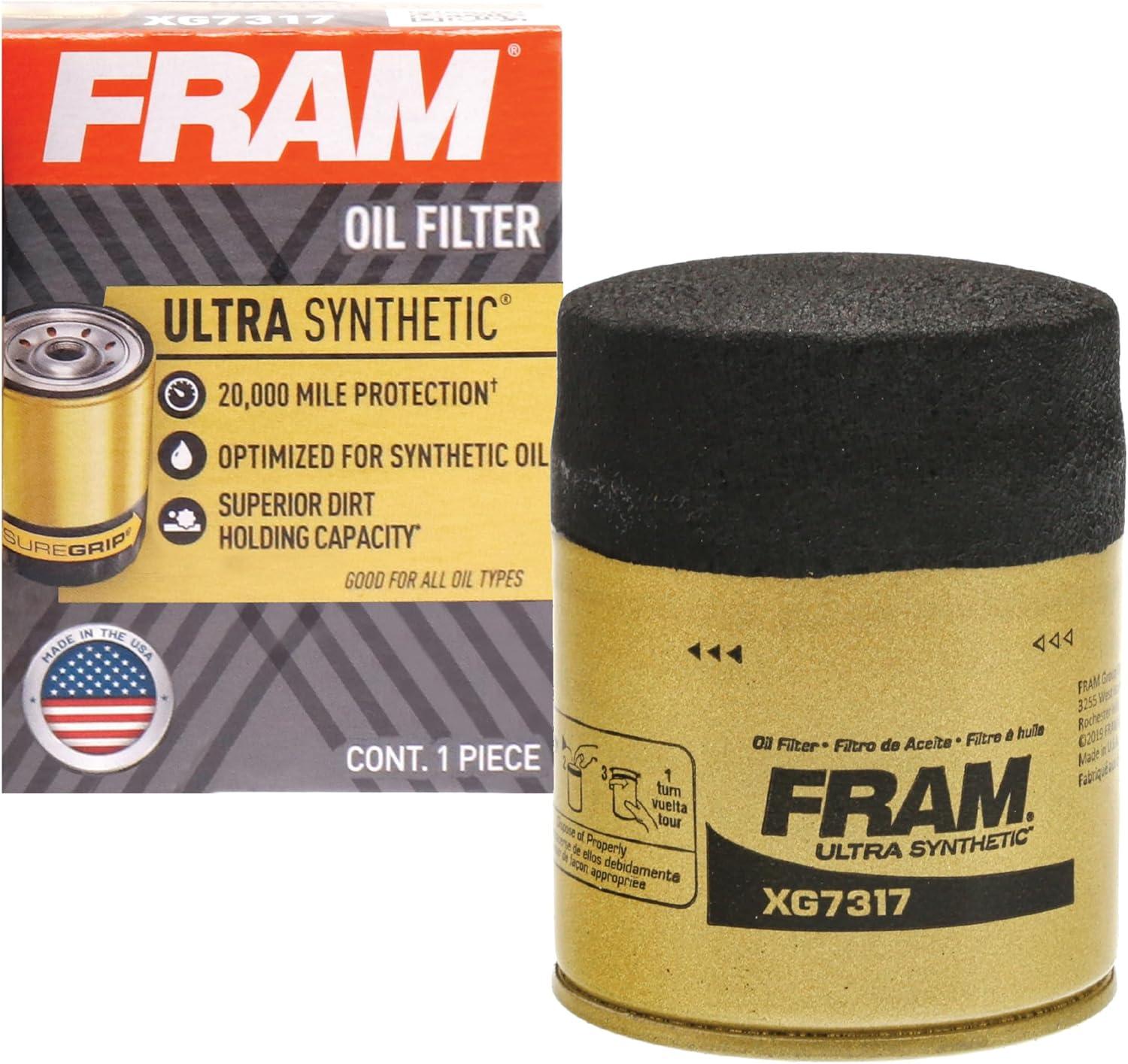 FRAM SureGrip Filter: 20k-Mile Test, Synthetic Use Case VS Competitor