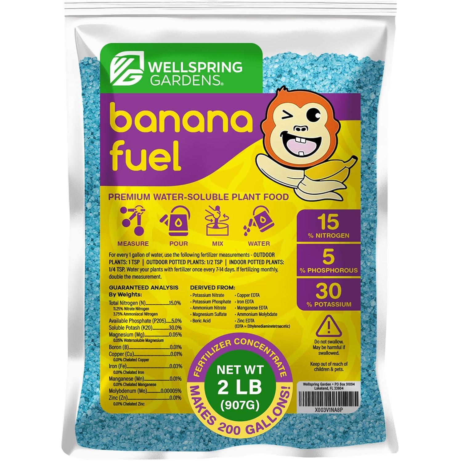 Wellspring Banana Fuel Fertilizer: Tested Versus Grow--Healthy