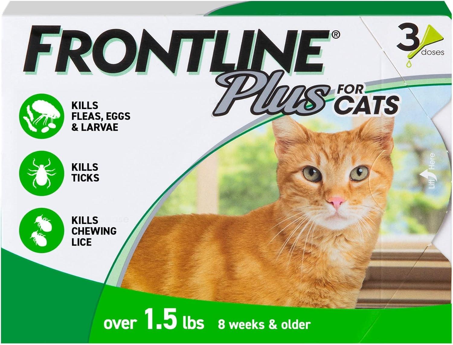 Frontline Plus Versus Surprising Insights In Cat Care...3 Treats Bundle!