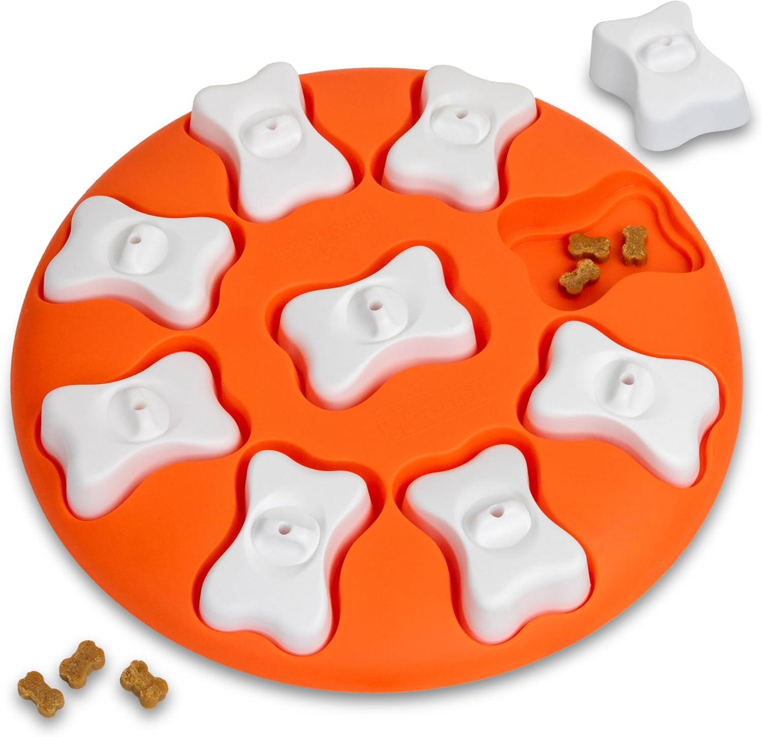 Outward Hound Treat Puzzle Compared: Surprising Brain Game Insights for Pups... Easy Orange Beginner Twist!