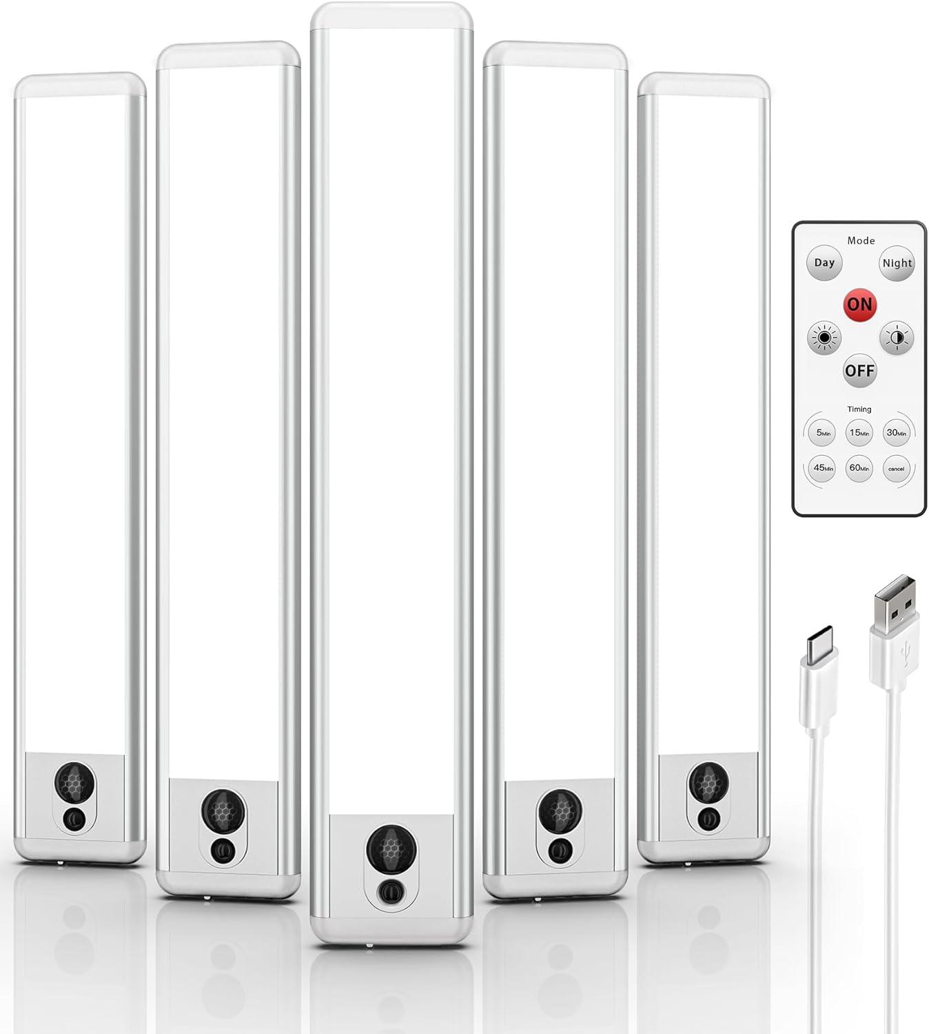 Five Pack EZVALO LED Under Cabinet Lights: Tested Brightness, Dimmable Wow, Remote Hands-Free Brilliance… Best Indoor Lighting Deal Now!