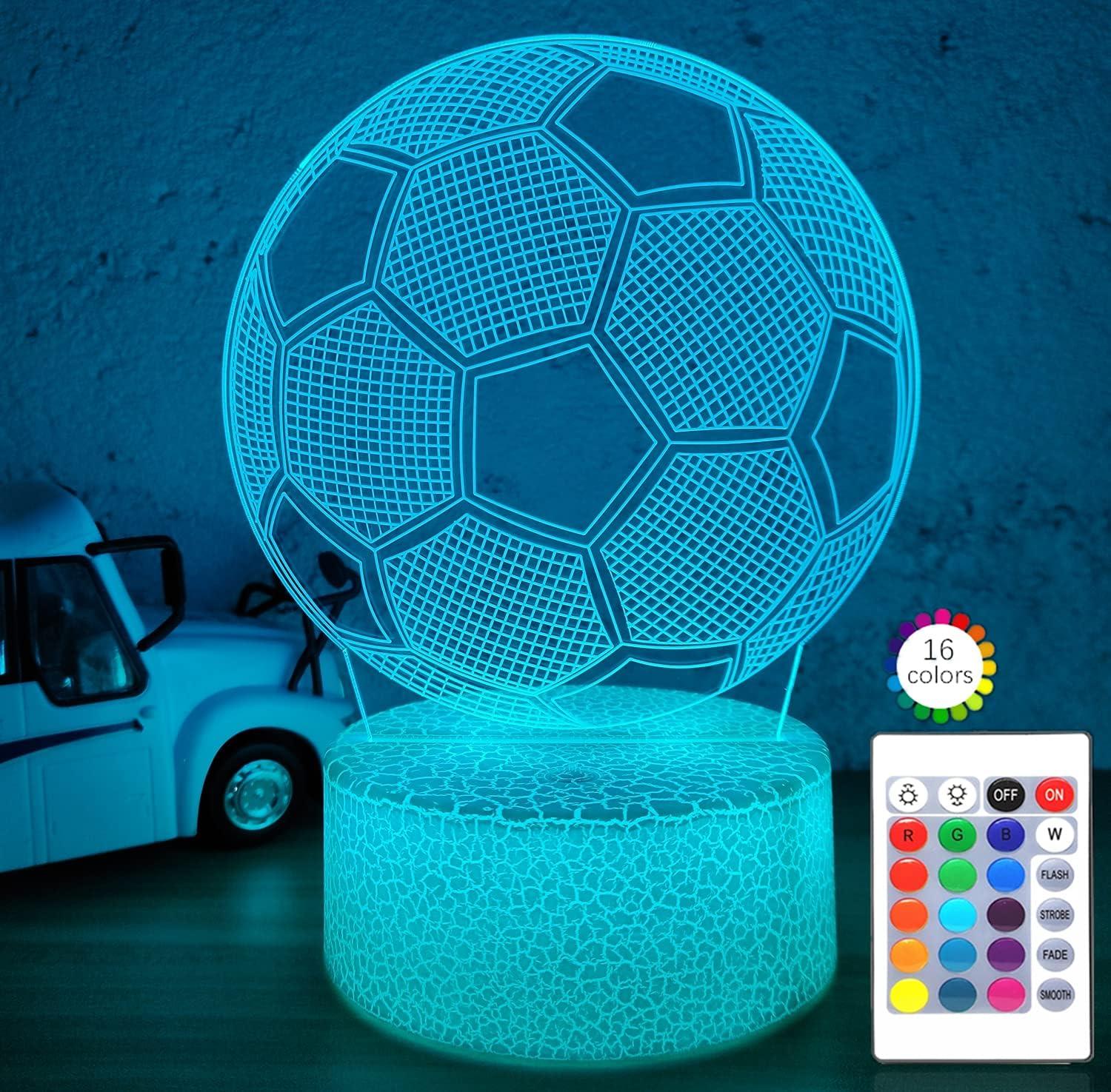 Surprising Showdown: Soccer 3D-Lamp Compare gifts vs. tested bedside decor