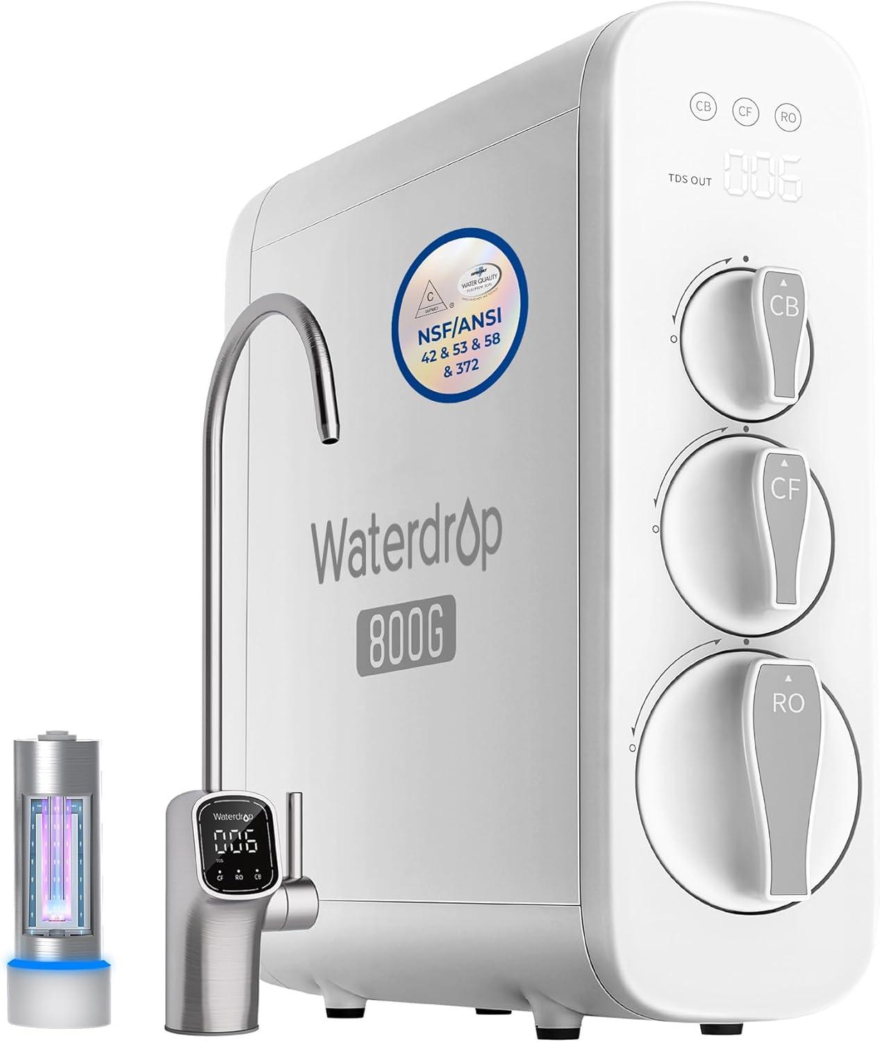 Waterdrop RO Showdown: Tested filters, 800 GPD flow, NSF cert…Smart efficiency surprise!