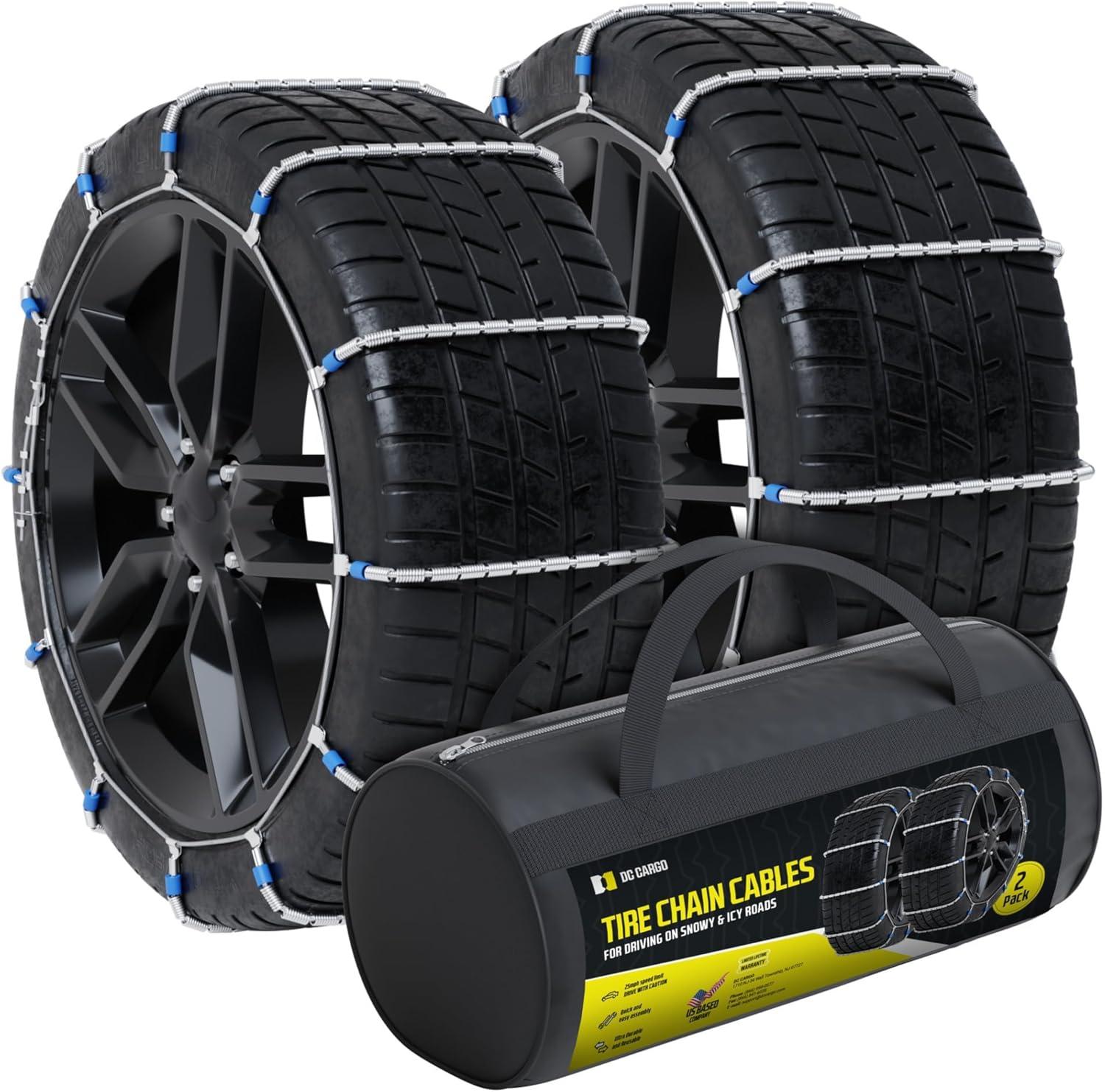Comparing Snow Tire Chains: Grip vs Chains tested... Small Size Fits Many