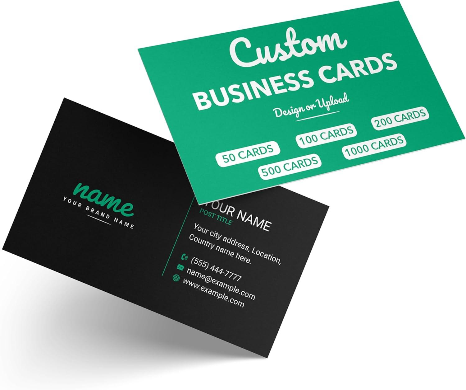 Surprising USA Made Custom Cards: Glossy 16pt Versus DIY... (50-1000)