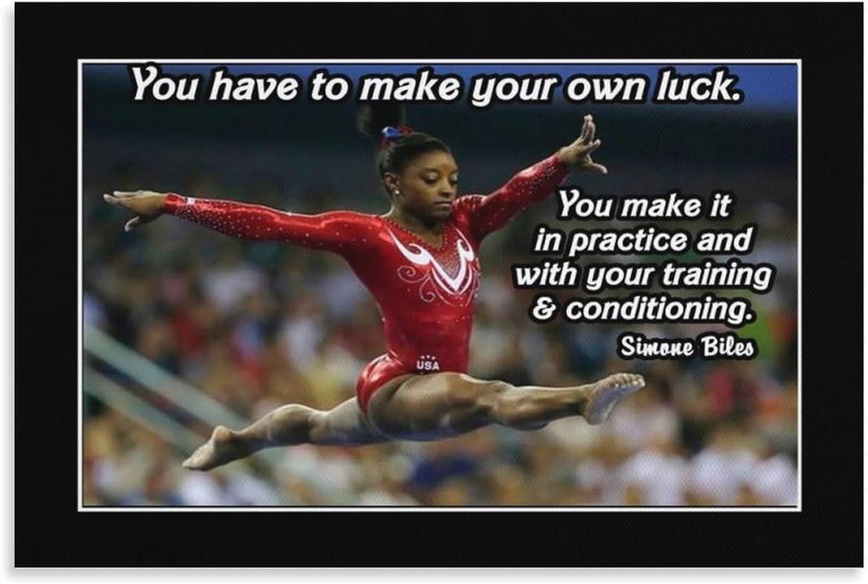 Epic Athletes:Biles' Talent Tested...Biography vs. Poster!