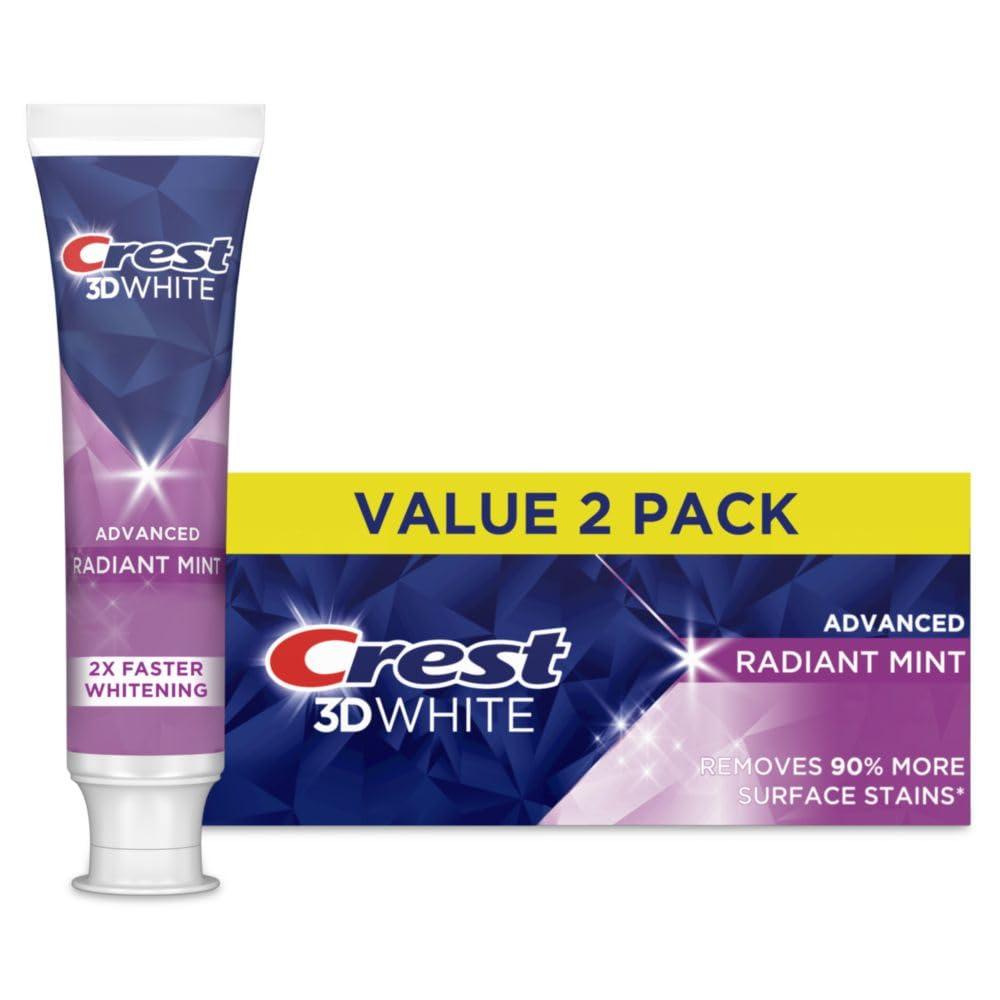 Comparing Crest 3D White Advanced Toothpaste vs. Radiant Mint: Whitening Power Showdown Tested