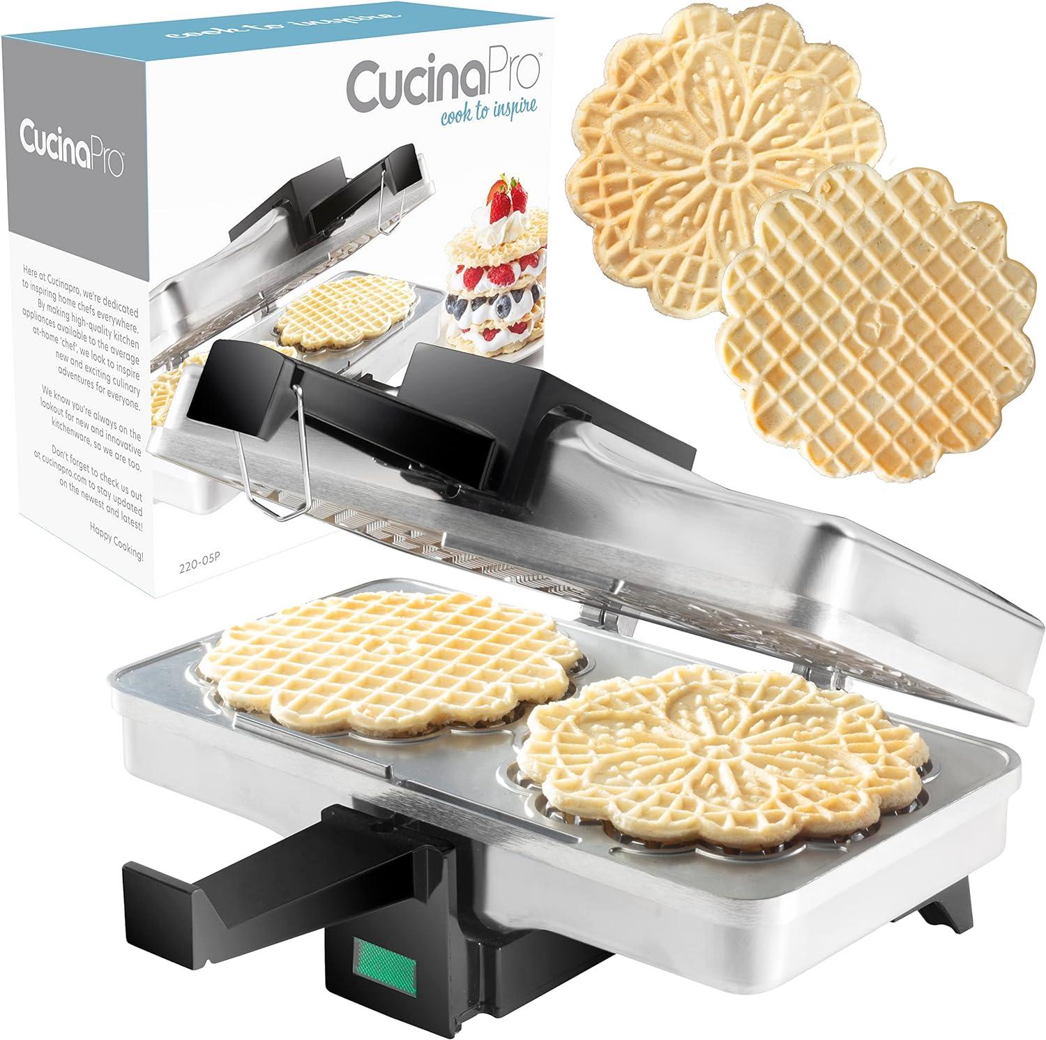 Polishing Cookies Tested: Electric Baker Press Versus Manual—Italian Waffle Comparison... Perfect Gift Idea!