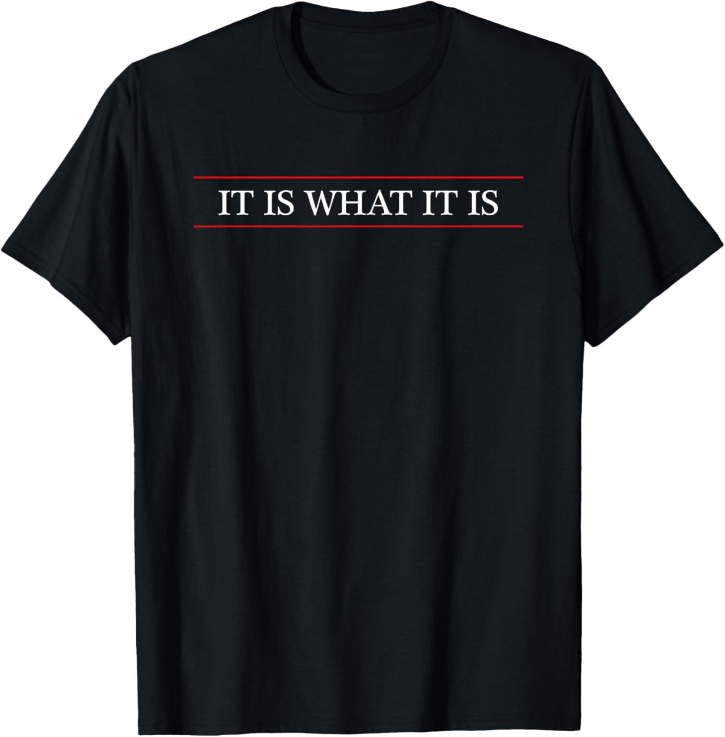 Funny T-Shirt Splash Compared: IT IS WHAT IT IS... Tested Trend Now!