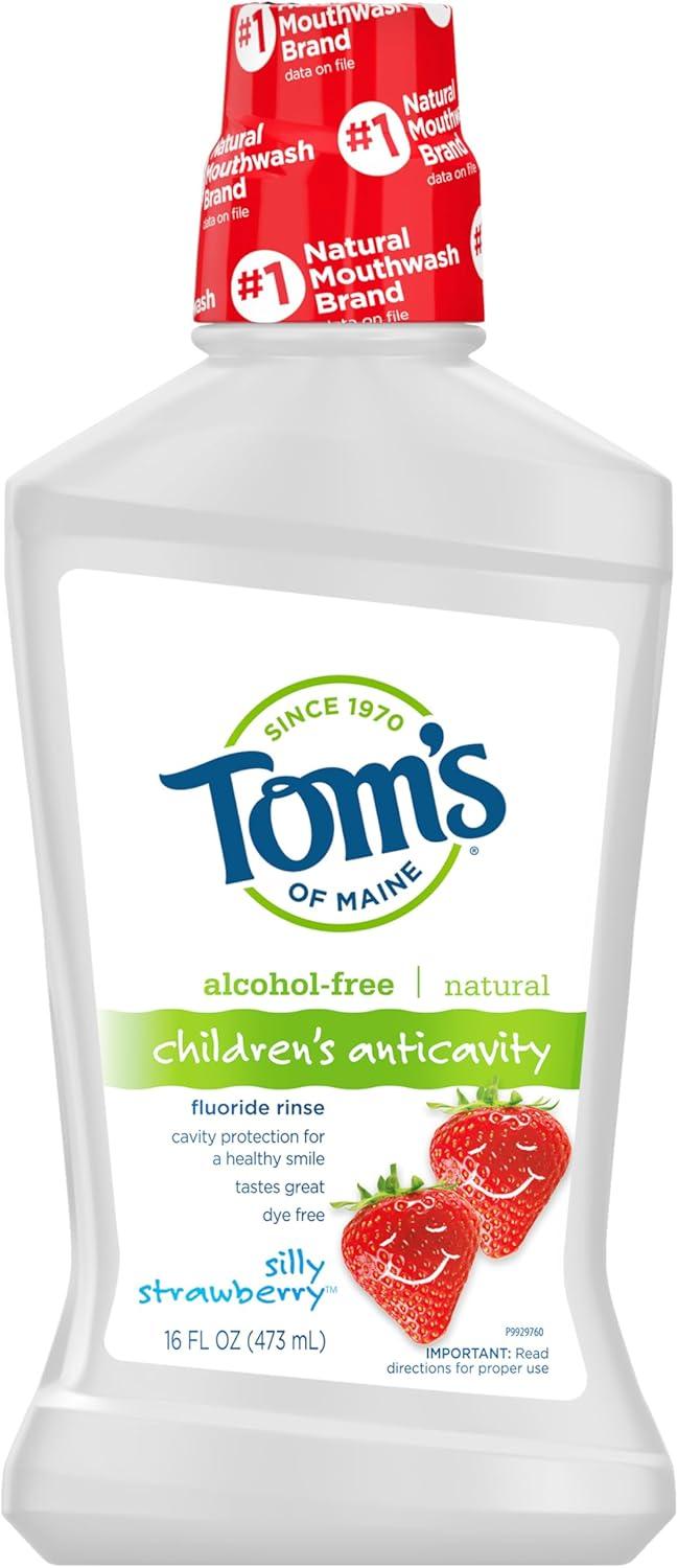 Tom's Strawberry Rinse Versus Trend: Tested, Silly Anticavity Story