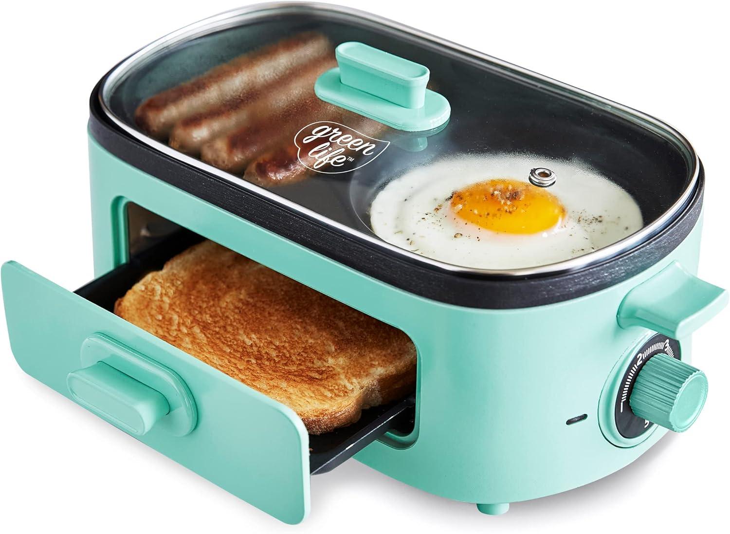 GreenLife 3-in-1: Tested Versus Dual Griddles... Perfect Breakfast